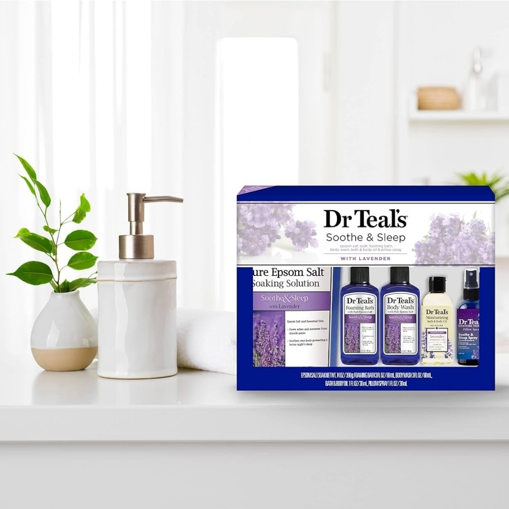 Dr Teal’s Soothe & Sleep Gift Set, Lavender, 5 Piece